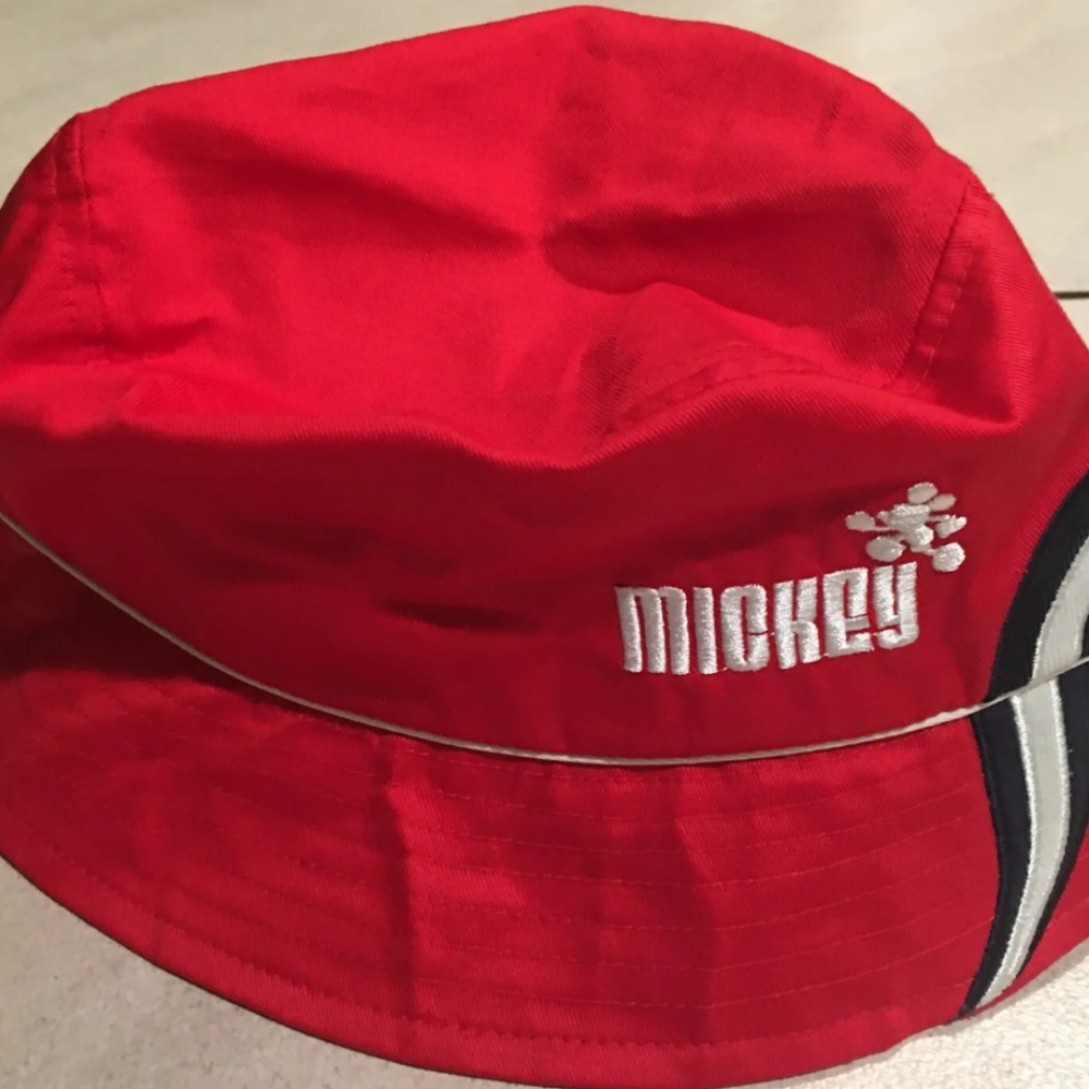 Red embroidered Mickey logo of MickeyDisney Parks Mickey MouseDisney Parks